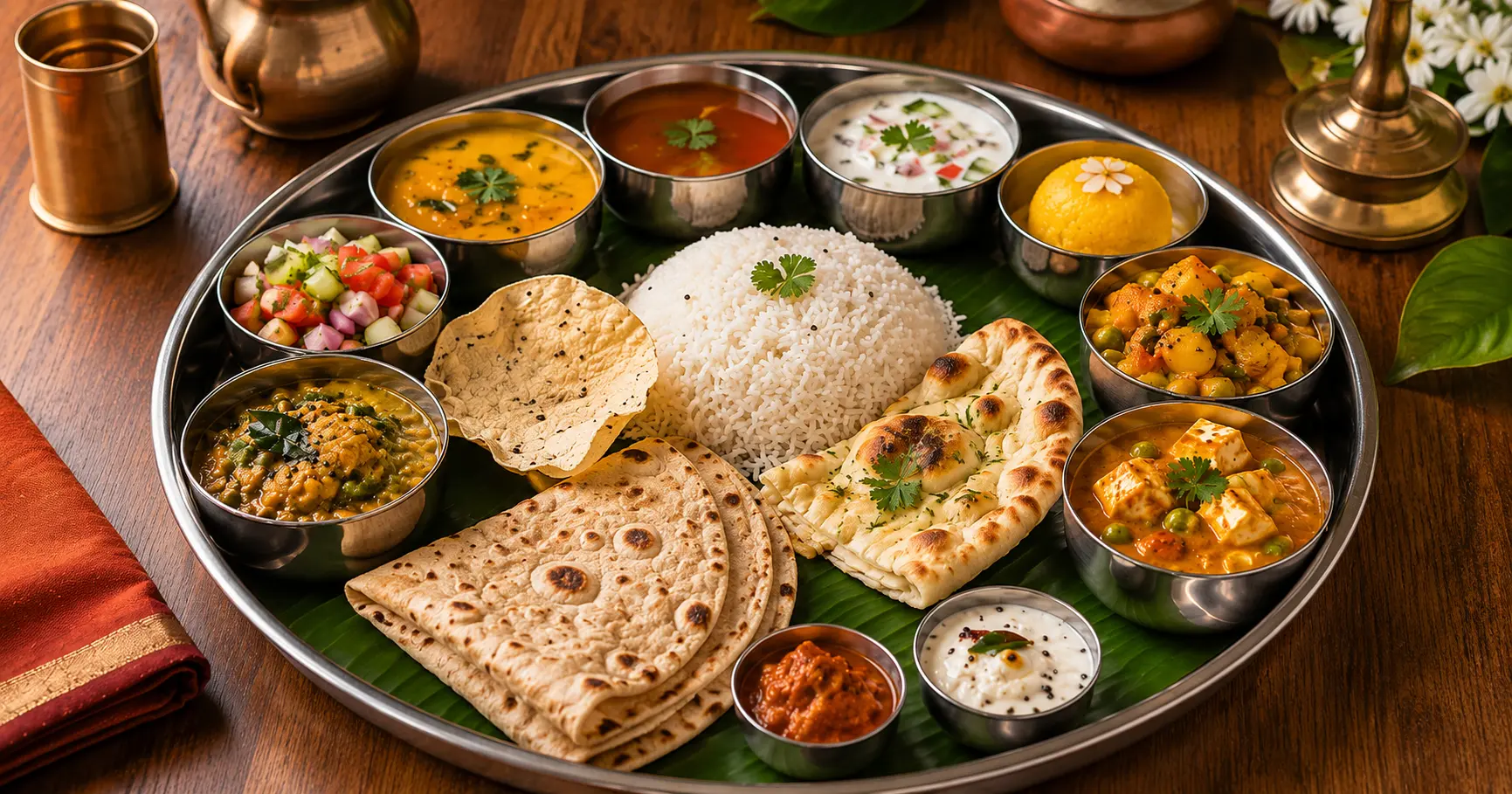 Indian Veg Thali in Northlake TX