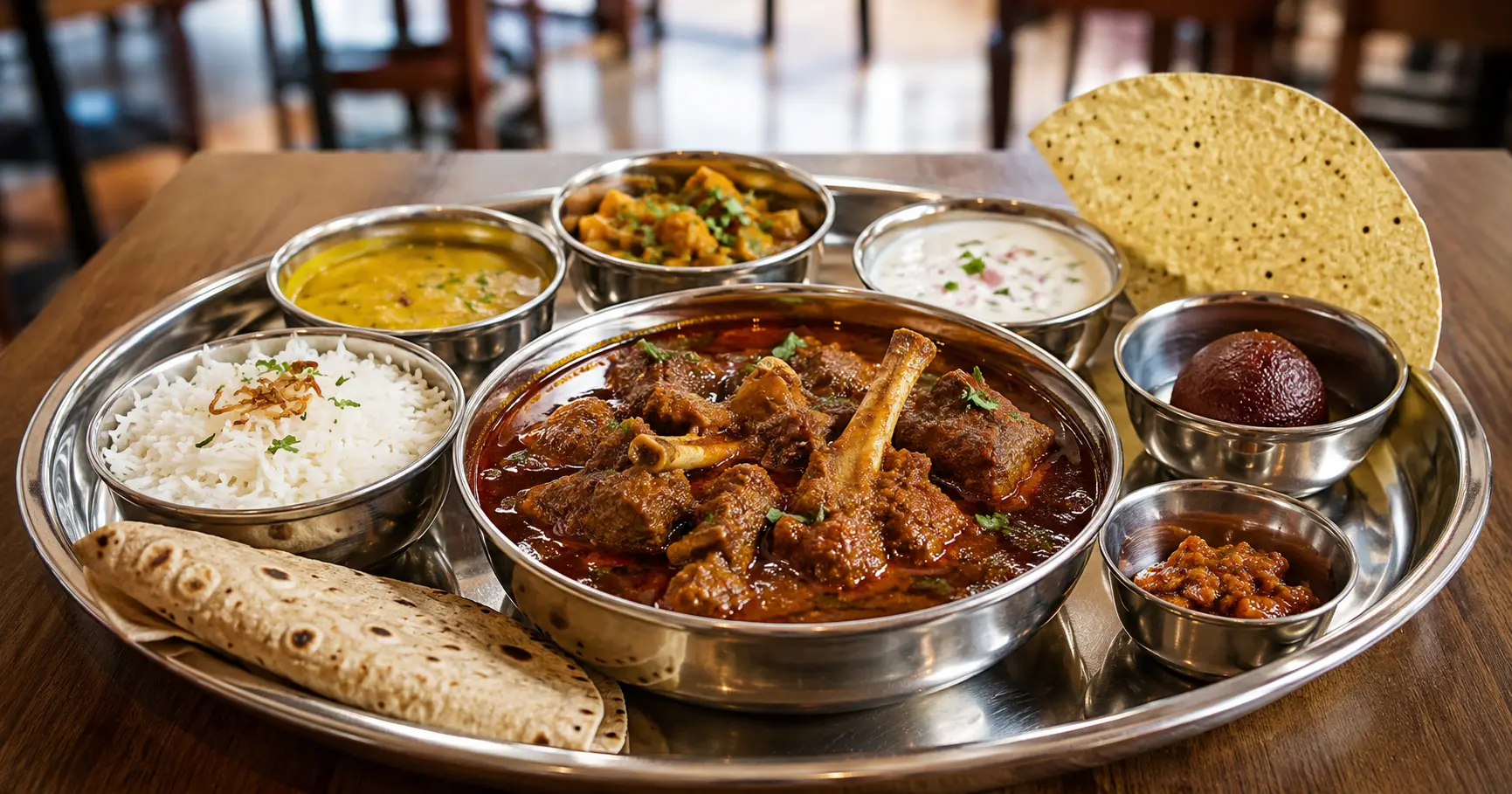 Best Goat Thali in Northlake, TX: A Flavorful Indian Meal for Meat Lovers